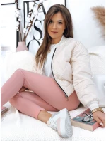 Dámská bunda BOMBER béžová FashionStreet TY3434