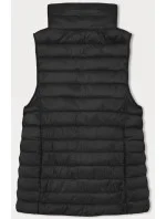 Černá dámská prošívaná vesta se stojáčkem model 20828084 - J.STYLE Černá dámská prošívaná vesta se stojáčkem model 20828084 - J.STYLE