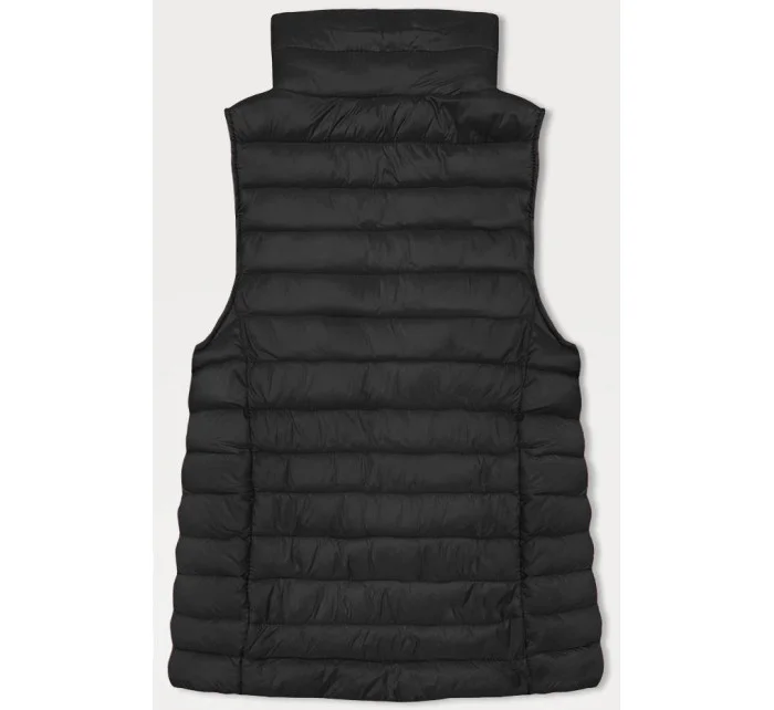 Černá dámská prošívaná vesta se stojáčkem model 20828084 - J.STYLE Černá dámská prošívaná vesta se stojáčkem model 20828084 - J.STYLE