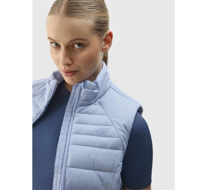 Dámská prošívaná péřová vesta s model 21431400 výplní - 4F