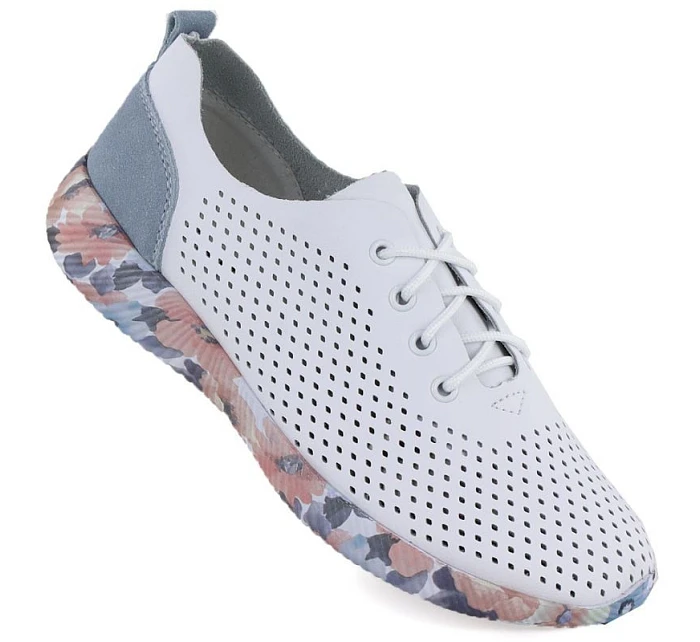 Dámské kožené polobotky bílé Artiker 58C0586 Dámské kožené polobotky bílé Artiker 58C0586