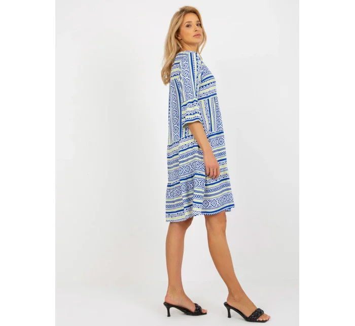 Dámské šaty model 18132732 tmavě modré - FPrice Dámské šaty model 18132732 tmavě modré - FPrice