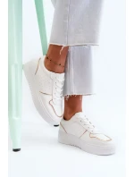 Dámské Tenisky na platformě Bílé Tessama Dámské Tenisky na platformě Bílé Tessama