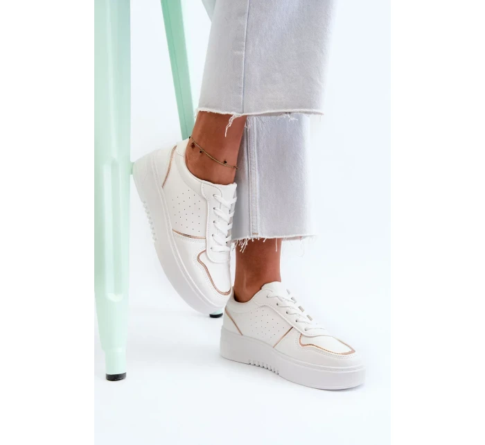 Dámské Tenisky na platformě Bílé Tessama Dámské Tenisky na platformě Bílé Tessama