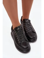 Dámské kožené tenisky GOE – černé Dámské kožené tenisky GOE – černé