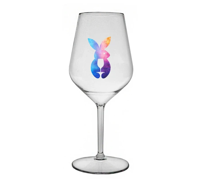ZAJÍČEK - čirá nerozbitná sklenice na víno 470 ml