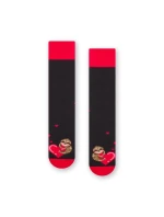 Vzorované pánské ponožky Steven art.136 Srdíčka