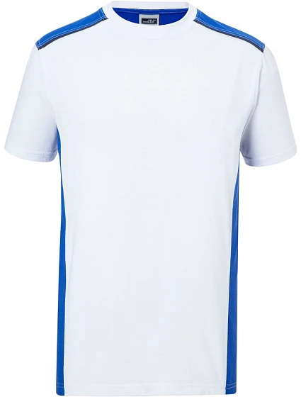 Daiber JN 860 Pánské pracovní tričko - Color 02.0860 white/royal Daiber JN 860 Pánské pracovní tričko - Color 02.0860 white/royal