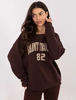 Mikina MJ BL H2477.16 tmavě hnědá