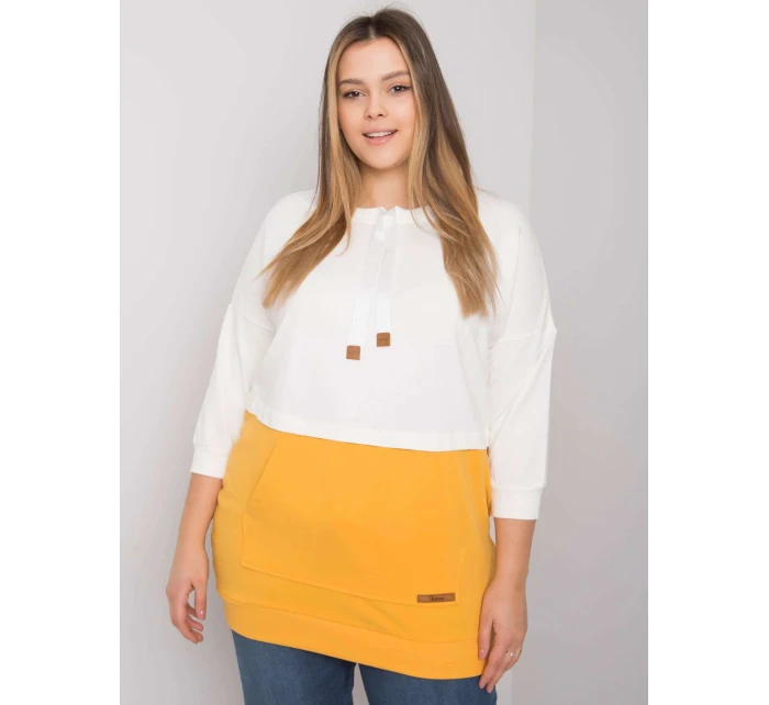 Mikina RV BL 6845.51P bílá a žlutá