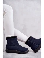 Dámské tmavě modré teplé sněhule Mezyss Dámské tmavě modré teplé sněhule Mezyss