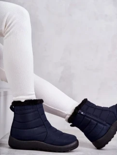 Dámské tmavě modré teplé sněhule Mezyss