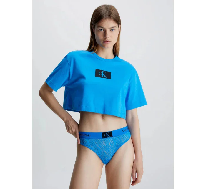 Dámský top QS6946E CC4 modré - Calvin Klein