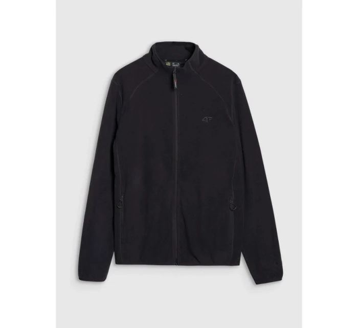 Pánská trekingová bunda 4F 4FWSS25TFLEM304-20S se stojáčkem z fleecu Pánská trekingová bunda 4F 4FWSS25TFLEM304-20S se stojáčkem z fleecu