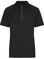Daiber JN 1307 Dámské piqué polo se zipem 02.1307 black/black Daiber JN 1307 Dámské piqué polo se zipem 02.1307 black/black
