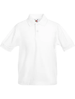 Fruit of the Loom Kids 65/35 Polo Dětské piqué polo 16.3417 white