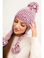 Dámská čepice ušanka Emma K343 fialová Dámská čepice ušanka Emma K343 fialová