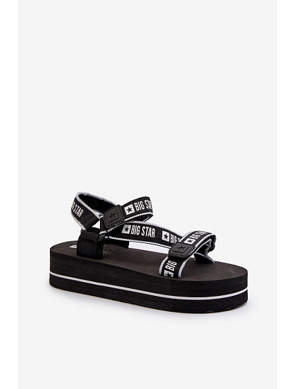 Dámské sandály na platformě Big Star model 21652644 Černé - Big Star Shoes