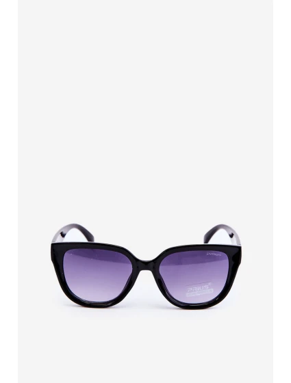 Dámské sluneční brýle s černými detaily a zlatými UV400 Dámské sluneční brýle s černými detaily a zlatými UV400