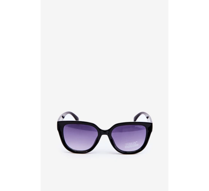 Dámské sluneční brýle s černými detaily a zlatými UV400 Dámské sluneční brýle s černými detaily a zlatými UV400