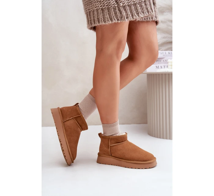 Nízké Semišové Sněhule Přírodní Kůže Vinceza 97950 Camel Nízké Semišové Sněhule Přírodní Kůže Vinceza 97950 Camel