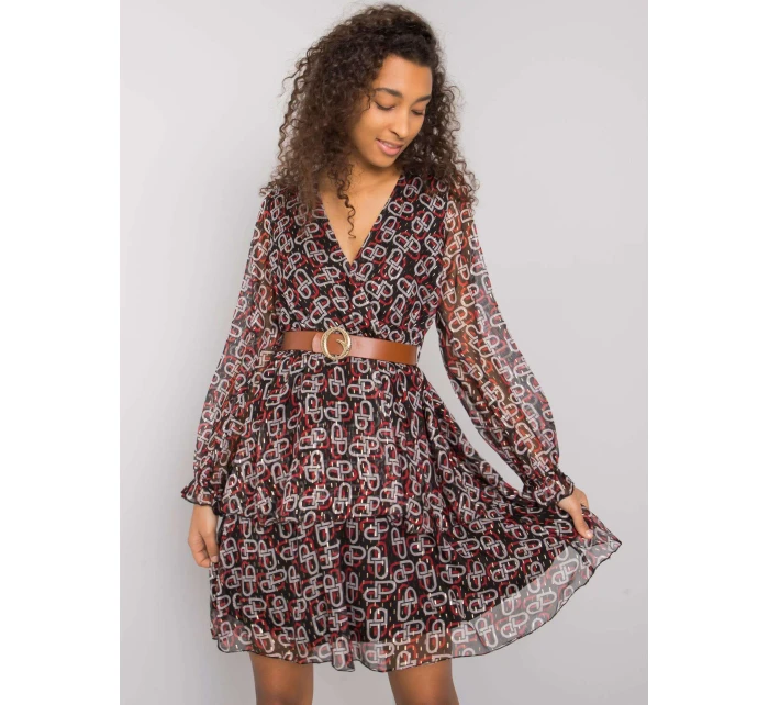 Šaty LC SK 22K model 16283363 černá a červená - FPrice