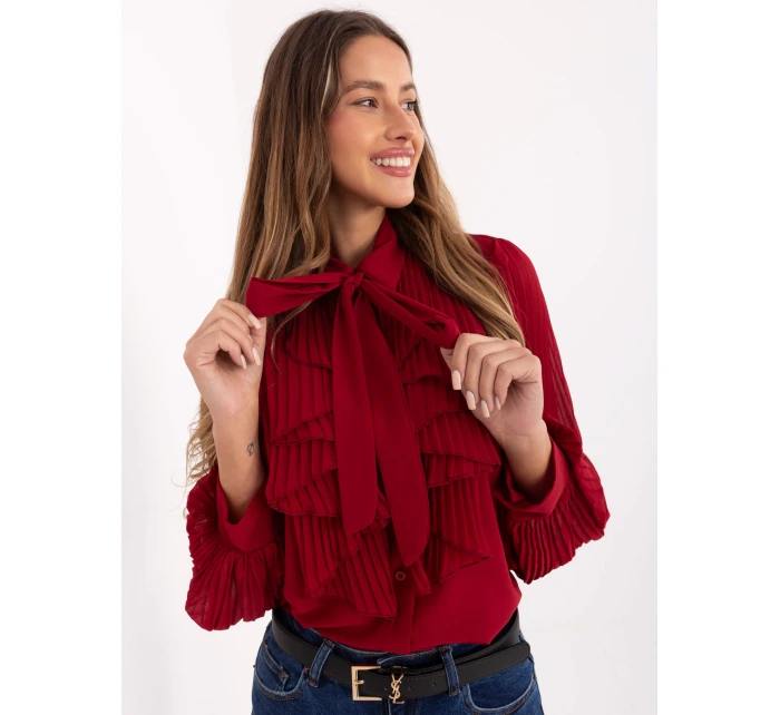 MI KS košile A2818.09 bordó