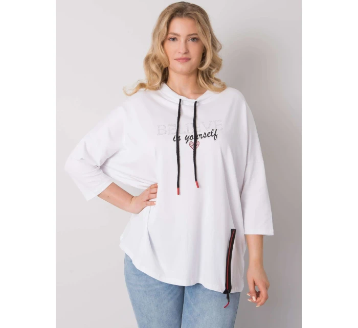 Bluzka RV BZ model 19693285 biały - FPrice Bluzka RV BZ model 19693285 biały - FPrice