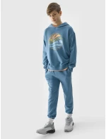 Chlapecká mikina s kapucí 4F - modrá