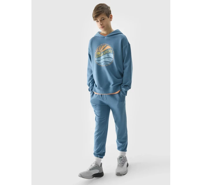 Chlapecká mikina s kapucí 4F - modrá