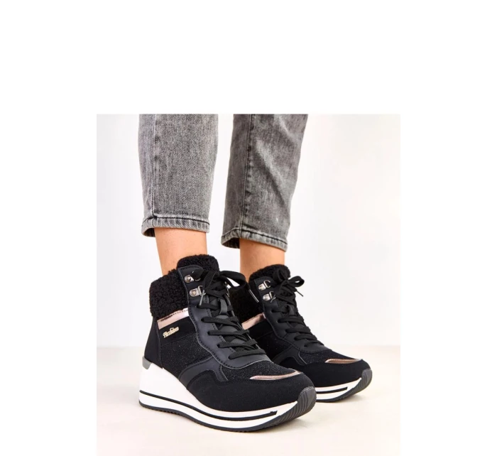 Dámské sněhule model 21935235 černé Solea - SWEET SHOES