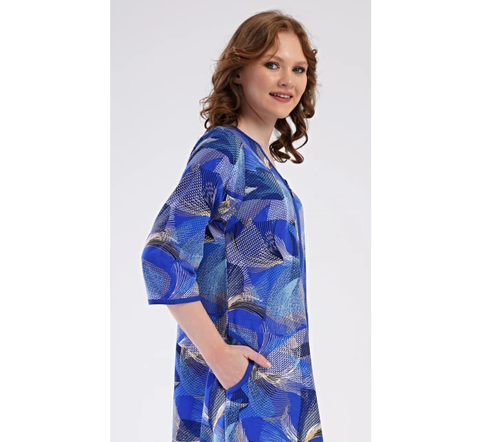 Dámské domácí šaty s tříčtvrtečním rukávem Eliza