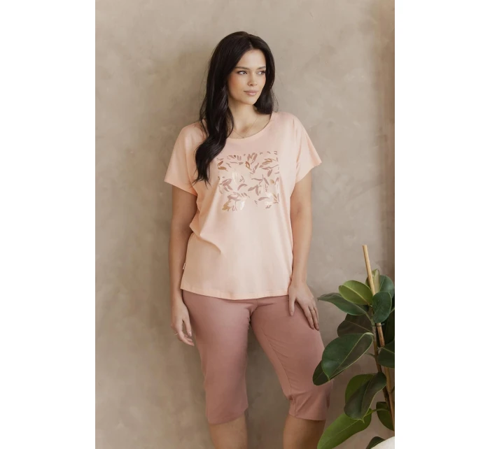 Pyžamo Taro 3571 Valentina kr/r 4XL-6XL W26 Pyžamo Taro 3571 Valentina kr/r 4XL-6XL W26