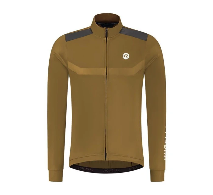 Rogelli dres s dlouhým rukávem MONO hnědý XL