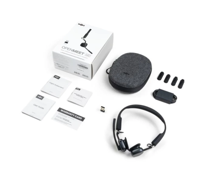 Shokz OpenMeet mic-ANC USB-C bezdrátová sluchátka s kostmi + adaptér USB-A černá