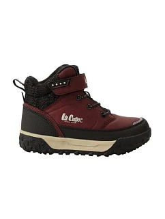 Lee Cooper sportovní boty, vínové kotníkové boty s podšívkou
