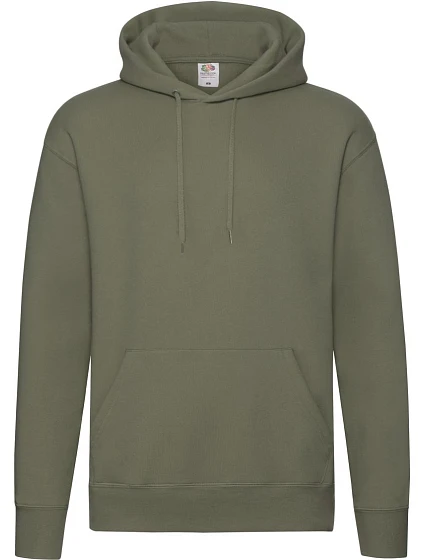 Fruit of the Loom Premium Hooded Sweat Pánská mikina s kapucí 16.2152 classic olive Fruit of the Loom Premium Hooded Sweat Pánská mikina s kapucí 16.2152 classic olive