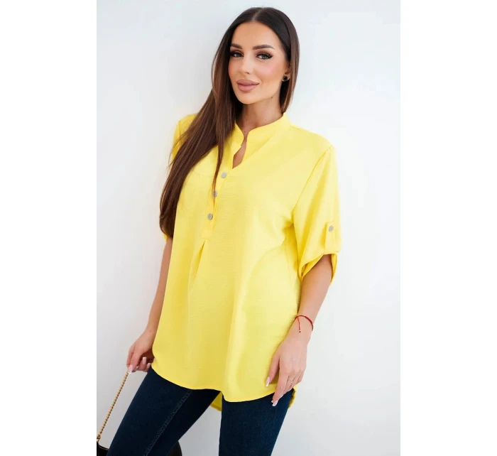 model 21903464 s delším zadním dílem žlutá - K-Fashion