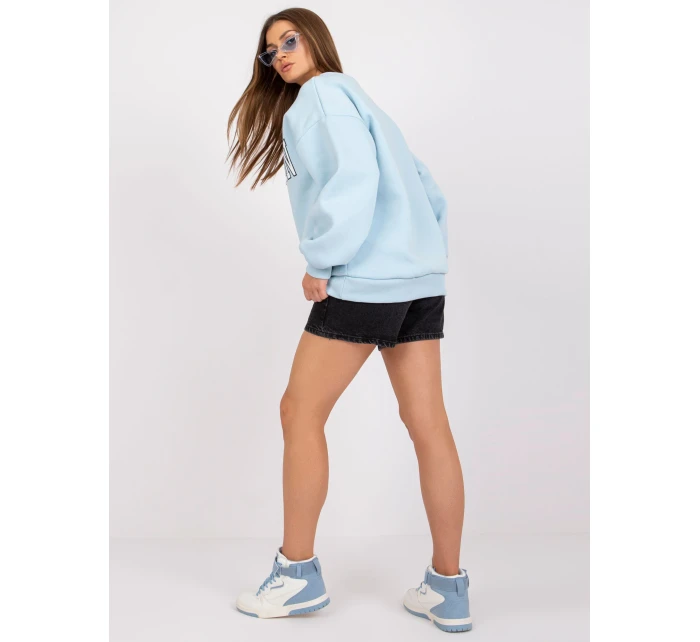 Mikina EM BL 617 model 17047518 světle modrá - FPrice Mikina EM BL 617 model 17047518 světle modrá - FPrice