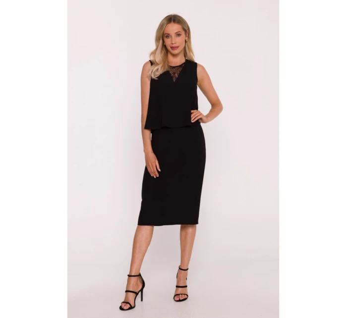 Šaty s černé model 21470647 - STYLOVE Šaty s černé model 21470647 - STYLOVE