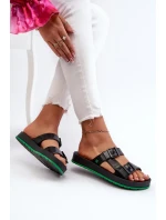 ZAXY Dámské ploché pantofle černé ZAXY Dámské ploché pantofle černé