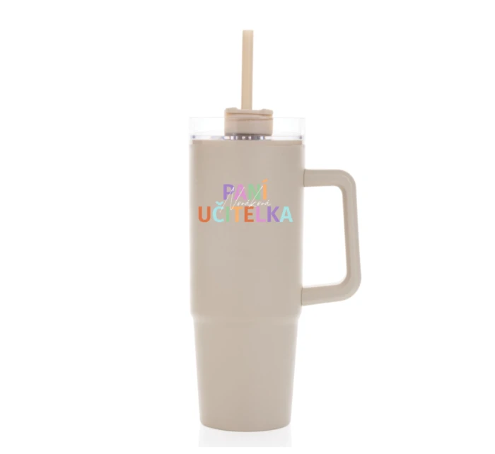 Personalizovaná termoska s průhledným víčkem pro paní učitelku/pana učitele Personalizovaná termoska s průhledným víčkem pro paní učitelku/pana učitele