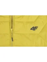 Pánská bunda H4Z22KUMP006 45S Žlutá hořčicová - 4F Pánská bunda H4Z22KUMP006 45S Žlutá hořčicová - 4F
