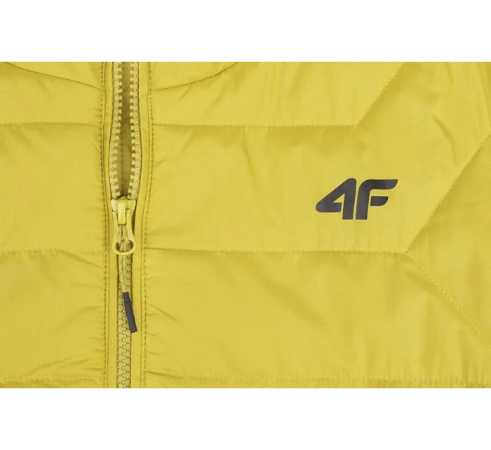 Pánská bunda H4Z22KUMP006 45S Žlutá hořčicová - 4F Pánská bunda H4Z22KUMP006 45S Žlutá hořčicová - 4F