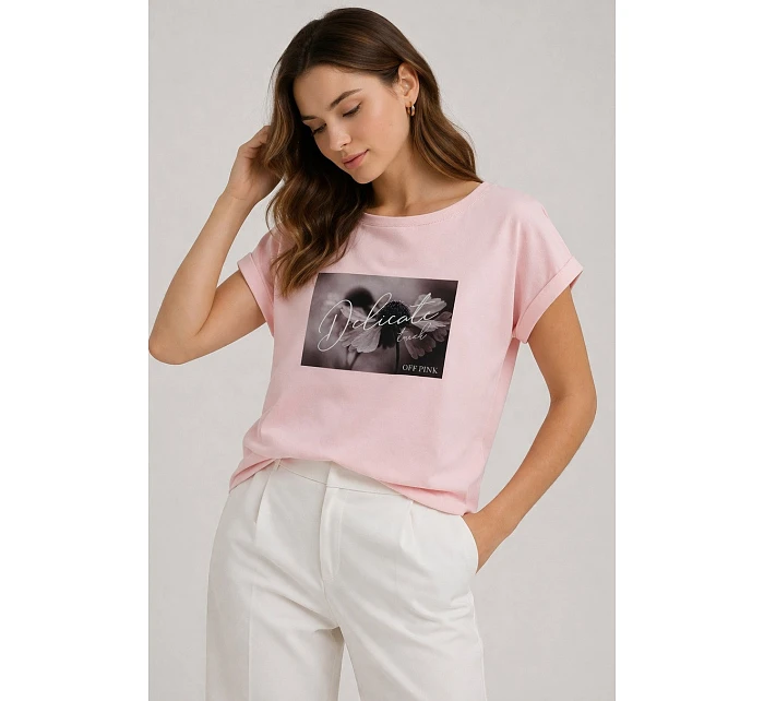 model 22079076 BLOUSE - OFF PINK model 22079076 BLOUSE - OFF PINK