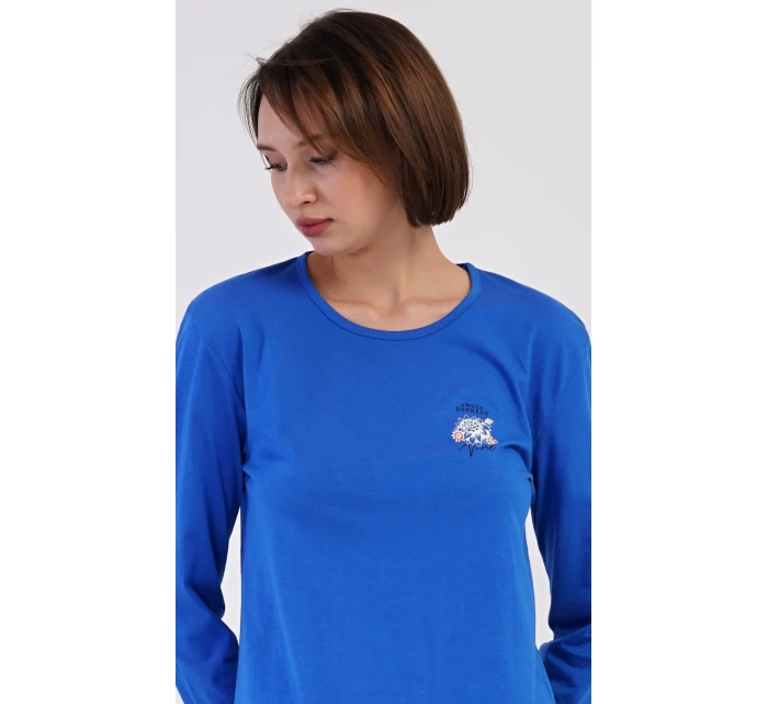 Dámské pyžamo dlouhé Květy Dámské pyžamo dlouhé Květy