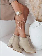 Dámské béžové kozačky LORNE FashionStreet ZY0433