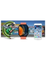 Chytré hodinky Gravity GT15-3 Červený silikonový řemínek + černý náramek