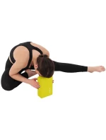 CVIČENÍ BLOK JÓGA PILATES FITNESS ŽLUTÁ ENERO FIT