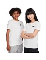 Dětské tričko Nike Sportswear bílé FZ5177 100 Dětské tričko Nike Sportswear bílé FZ5177 100